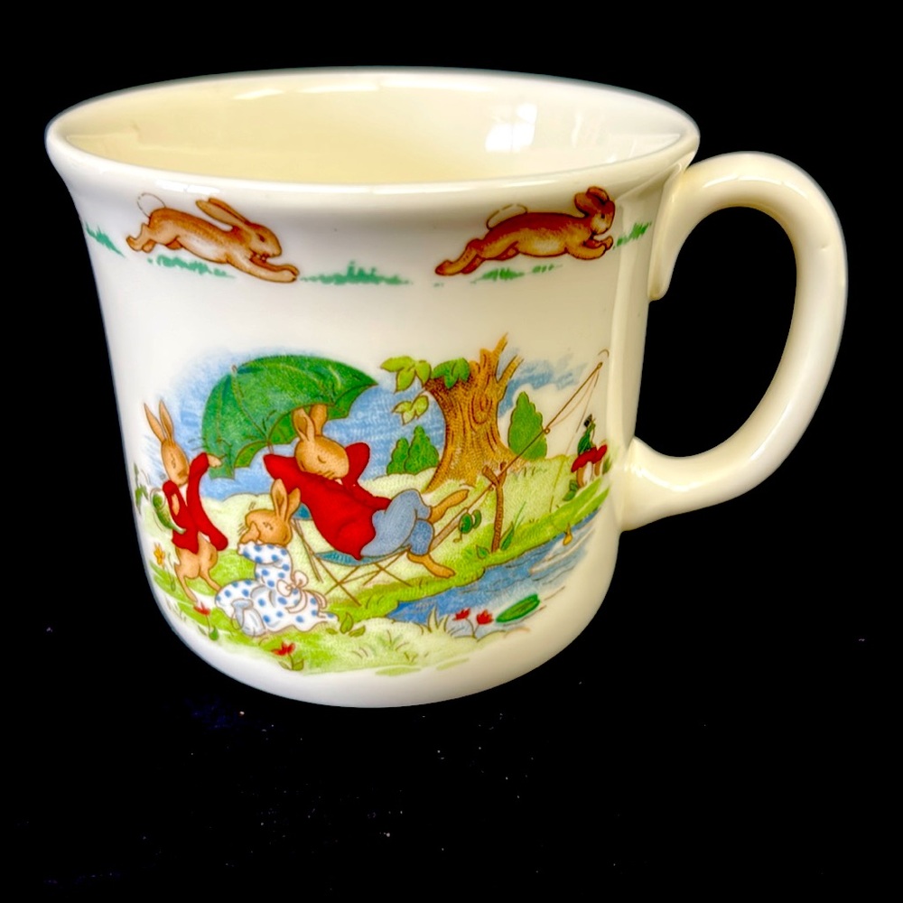 - Vintage Royal Doulton “Bunnykins” fine bone china child’s mug England